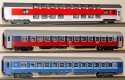 49043 LS Models Set of 3 Passenger sleeping cars of City Night Line "Aurora" train (set2)
